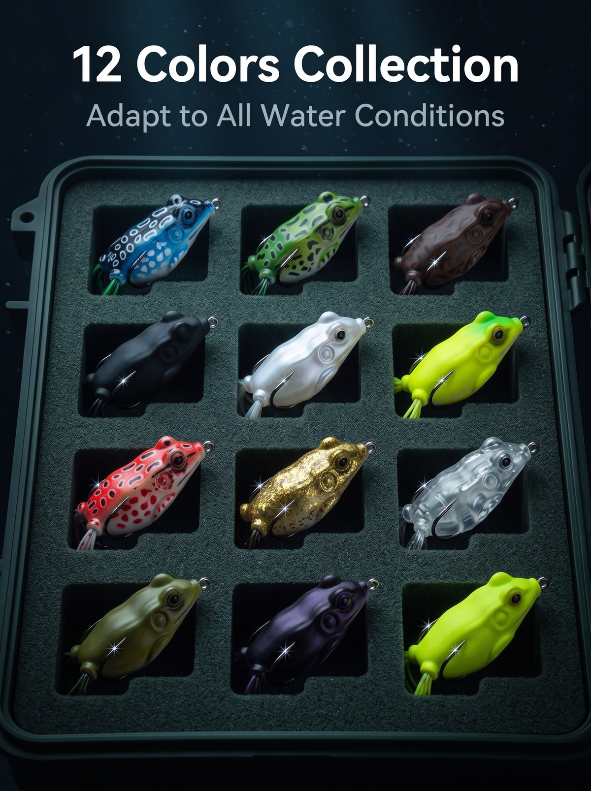 Frog Lure AC20002 - Topwater Soft Frog 6g/10g/14g