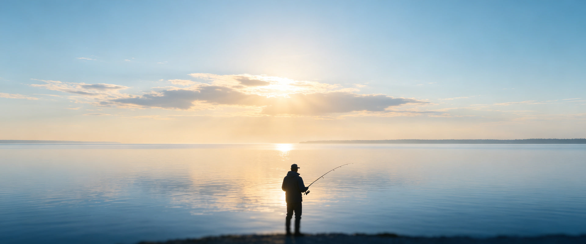 Angler at dawn