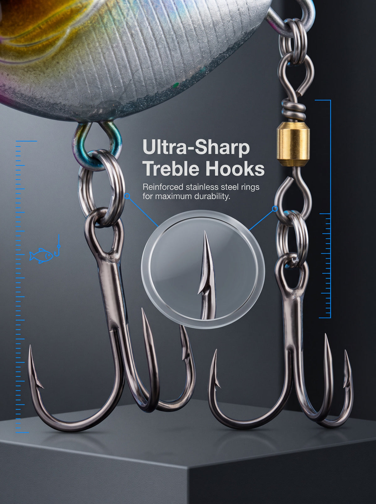 Topwater Tractor Lure — Double Propeller Surface Bait | Tungsten Weight