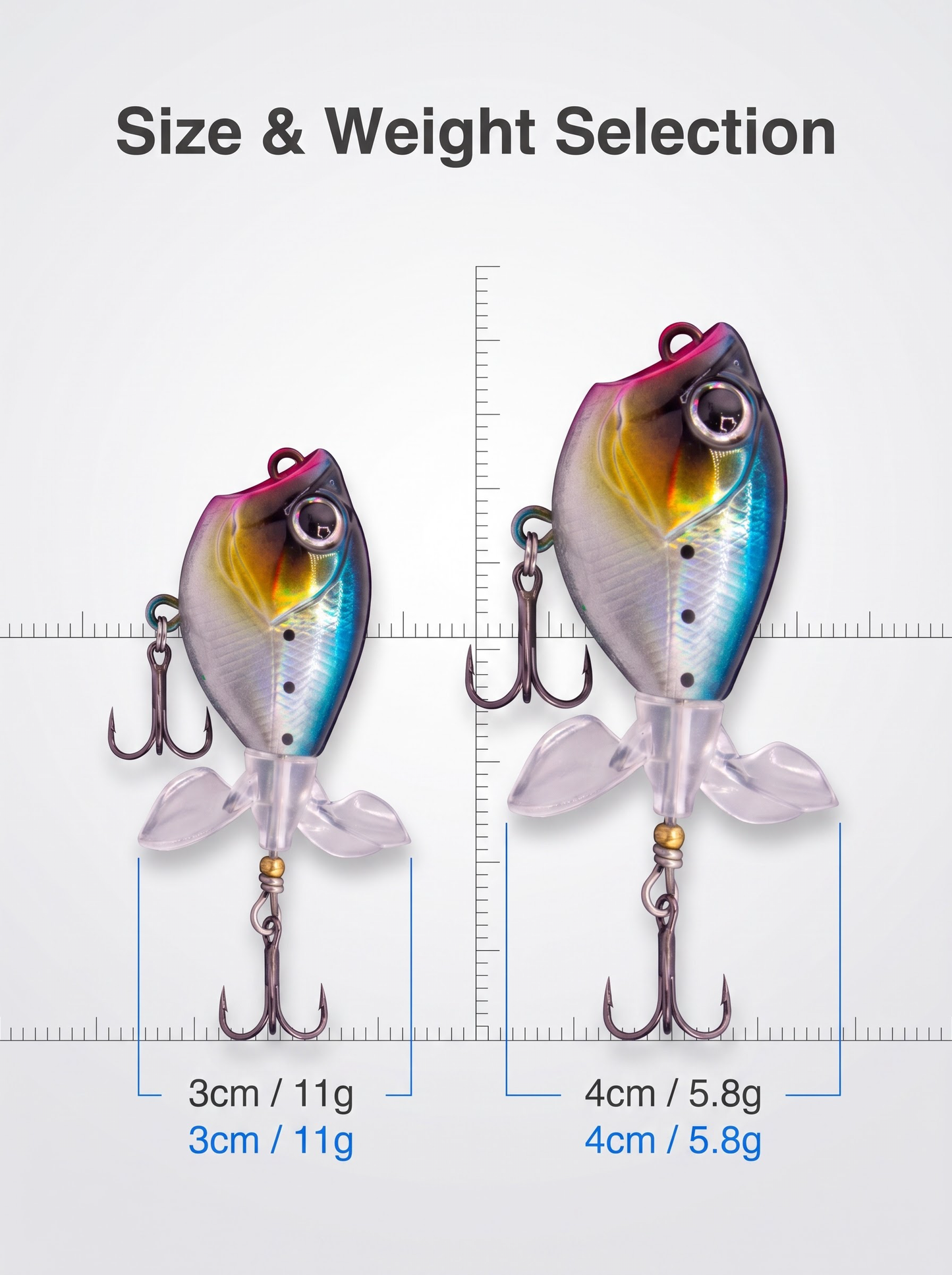 Topwater Tractor Lure — Double Propeller Surface Bait | Tungsten Weight