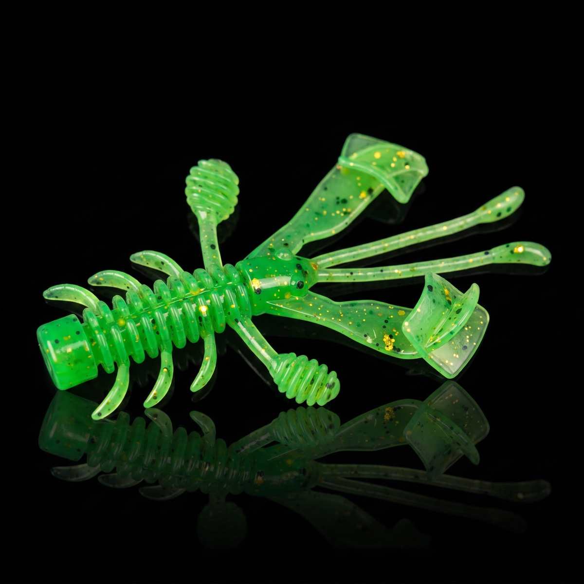 BobShrimp Floating Crayfish Soft Bait 6pc - Ned Rig Drop Shot Shrimp Lure