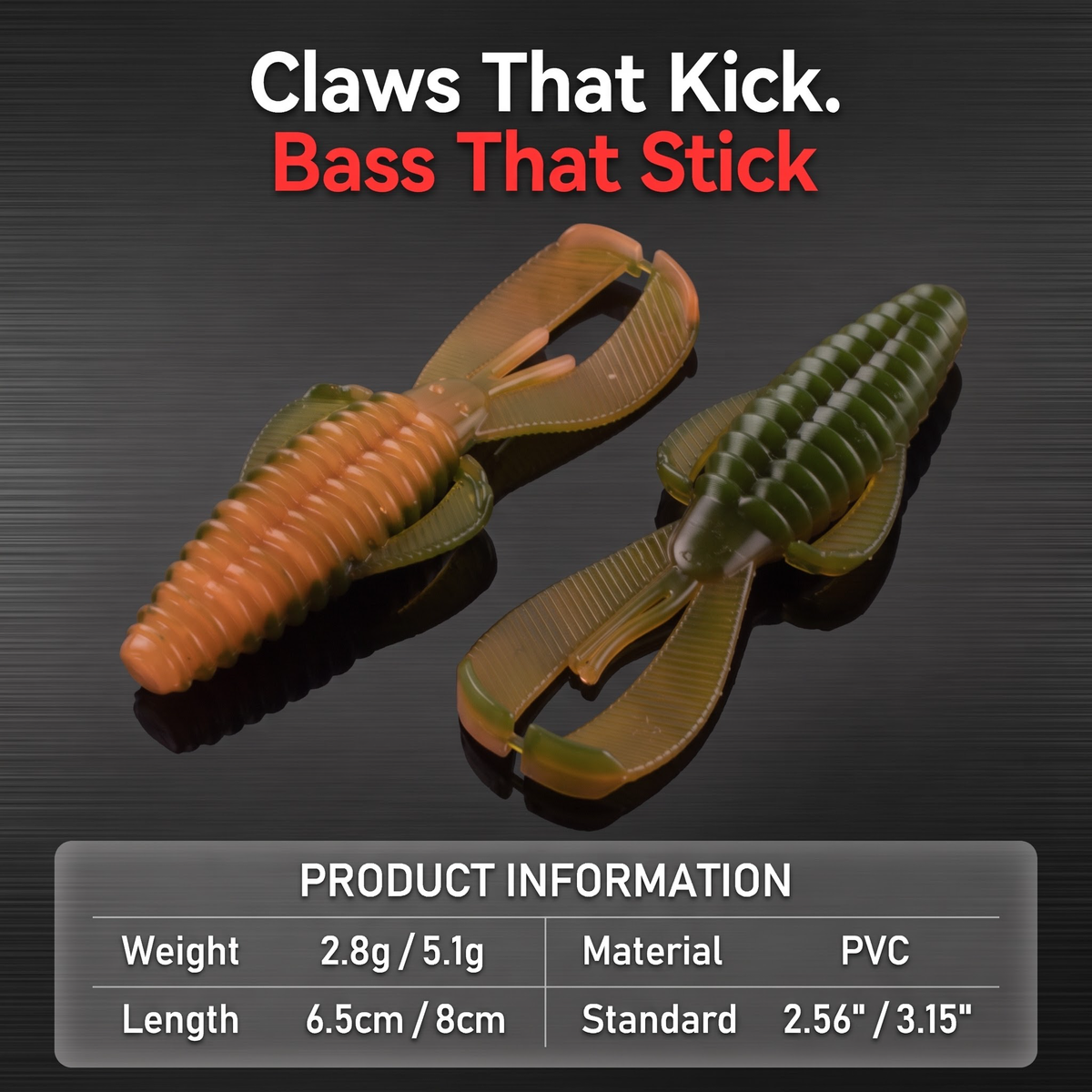 Obstacle Crawfish Soft Bait - Texas Rig Crawfish Lure
