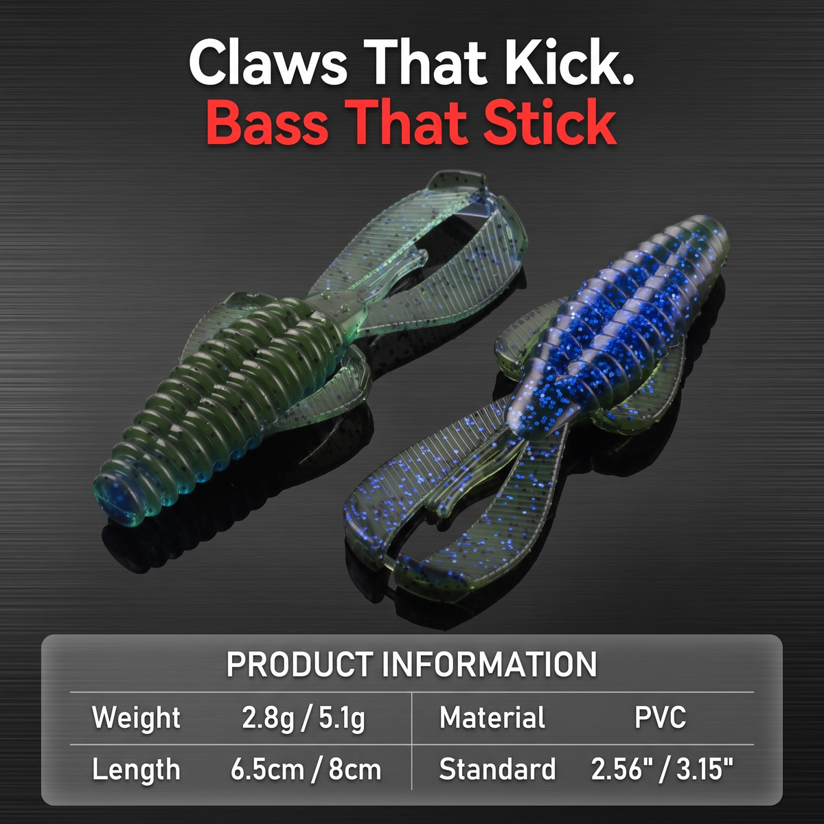 Obstacle Crawfish Soft Bait - Texas Rig Crawfish Lure