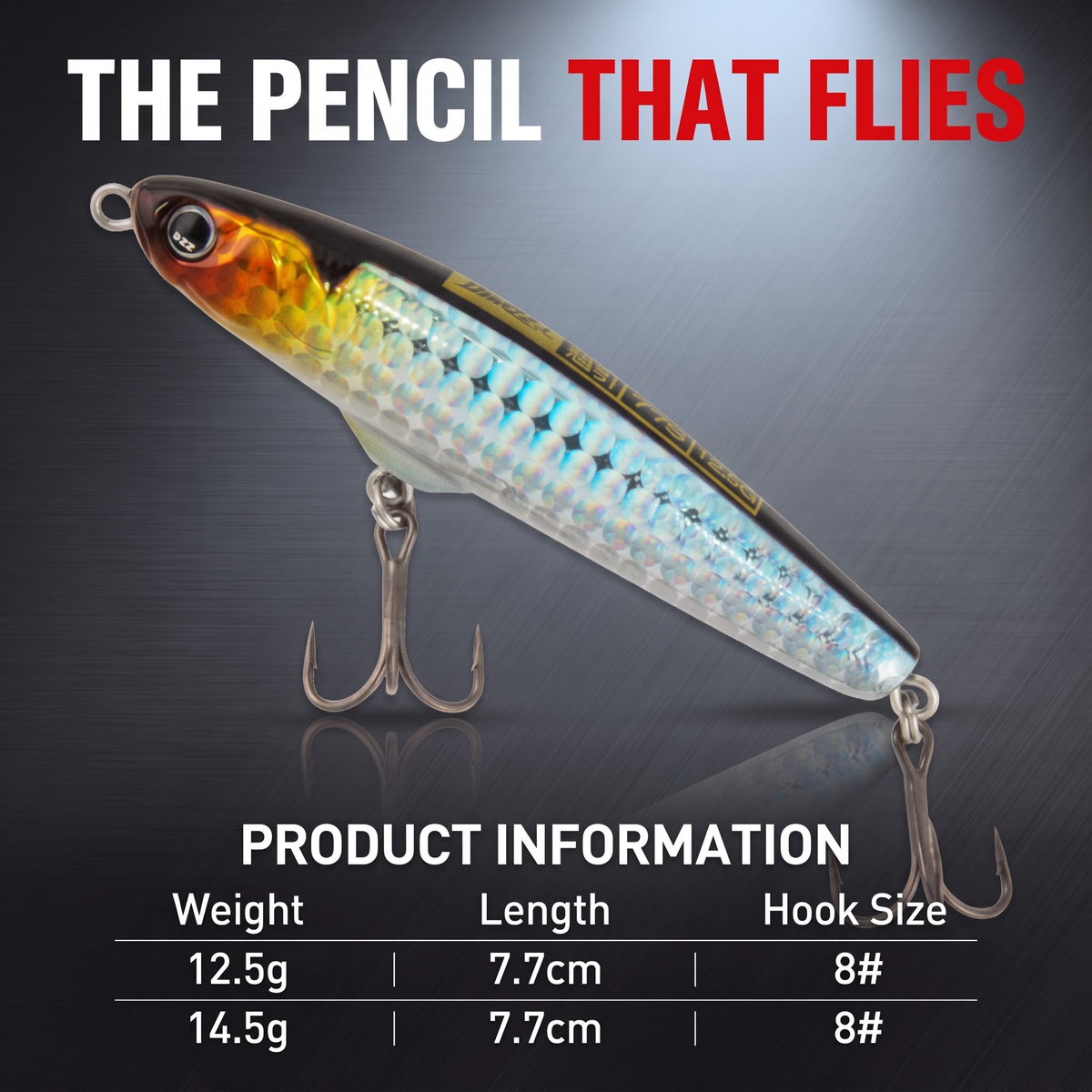 Pilot Sinking Pencil 77S - Long Cast Sinking Pencil Lure