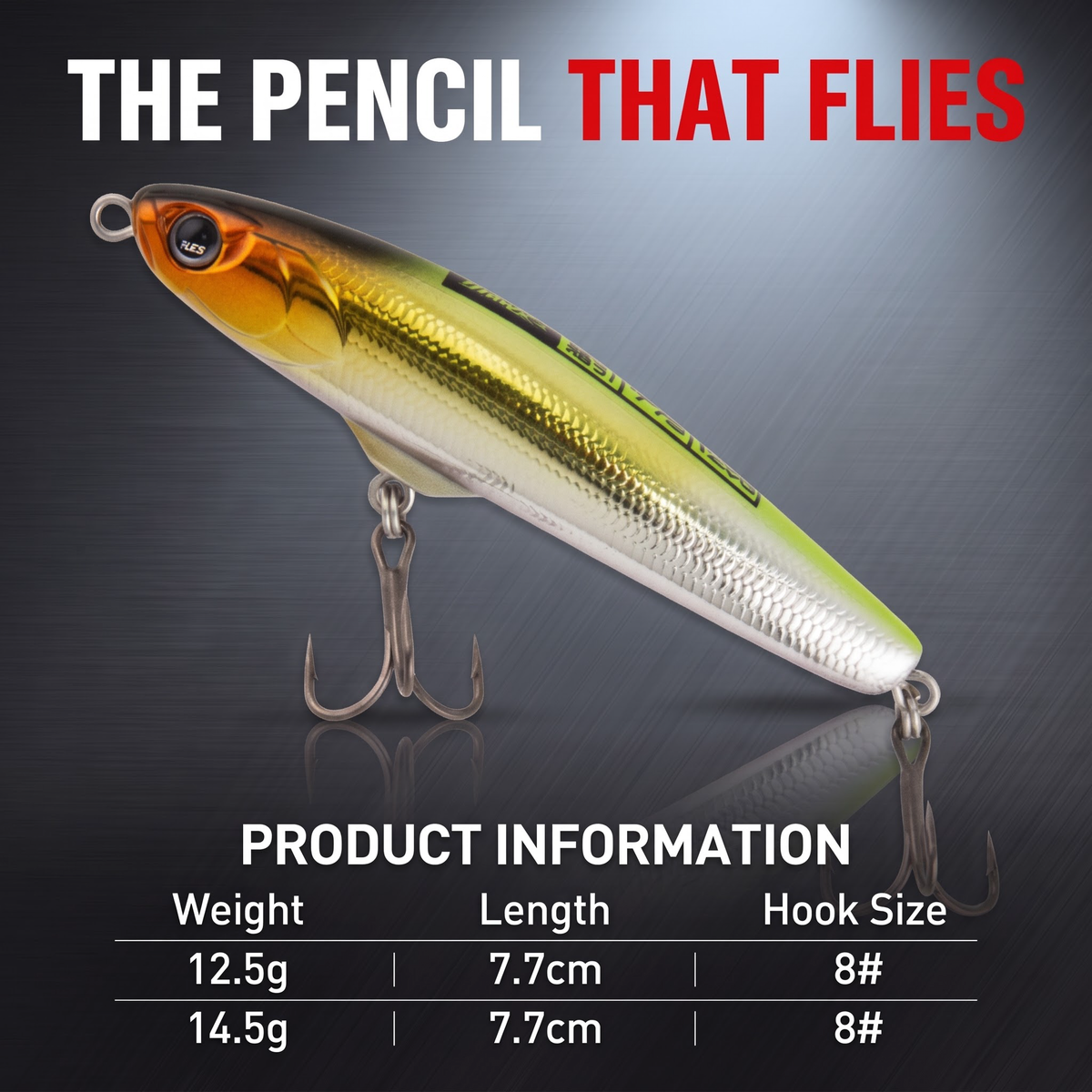 Pilot Sinking Pencil 77S - Long Cast Sinking Pencil Lure