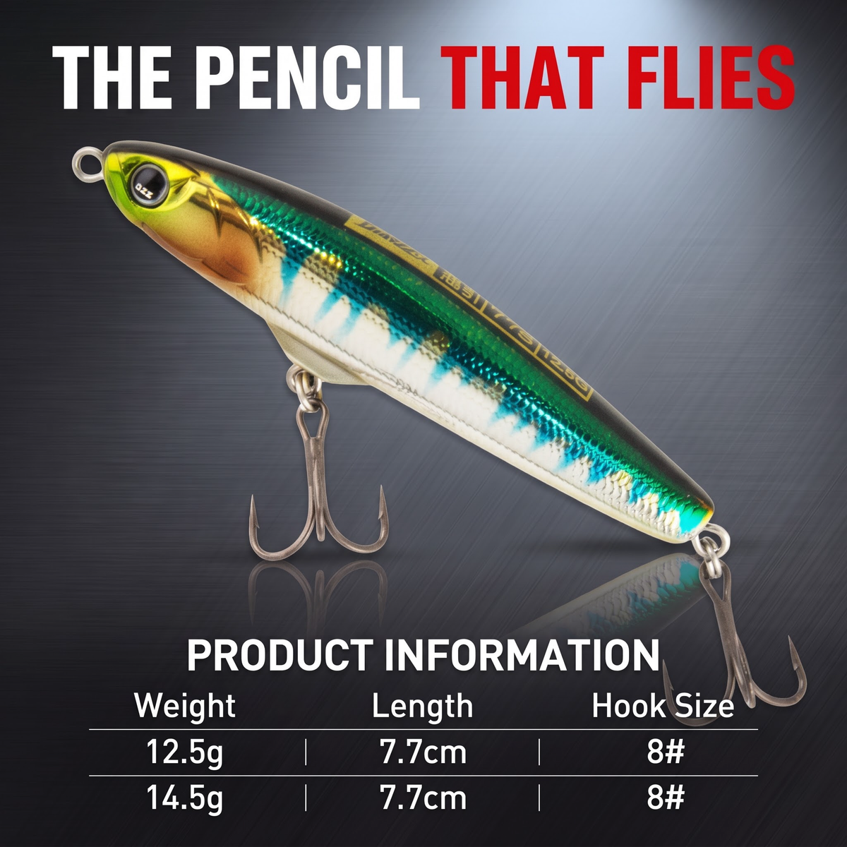 Pilot Sinking Pencil 77S - Long Cast Sinking Pencil Lure