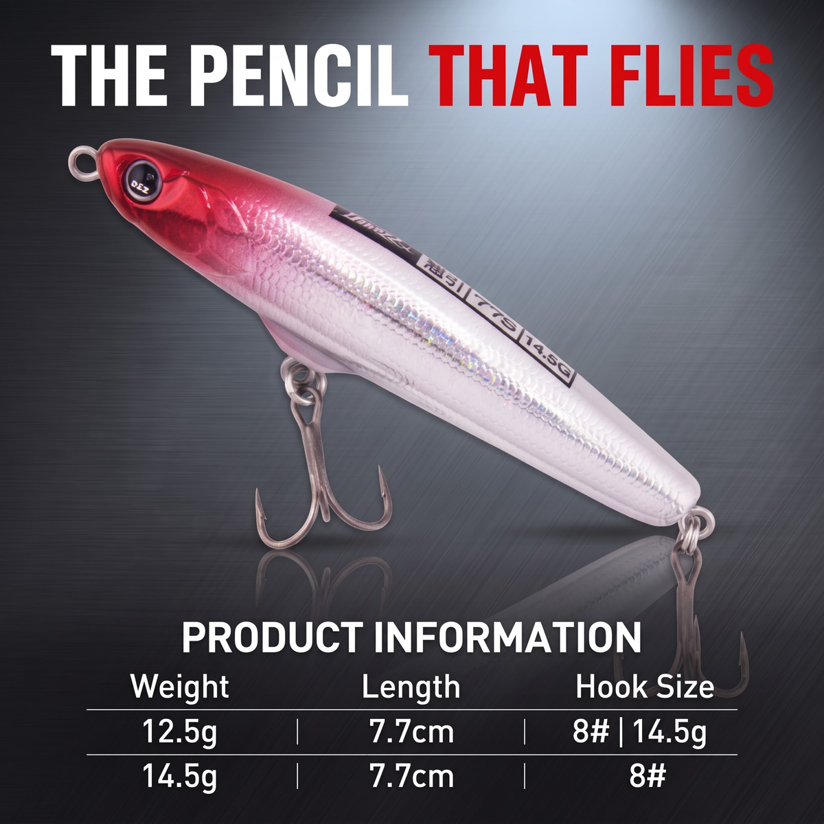 Pilot Sinking Pencil 77S - Long Cast Sinking Pencil Lure