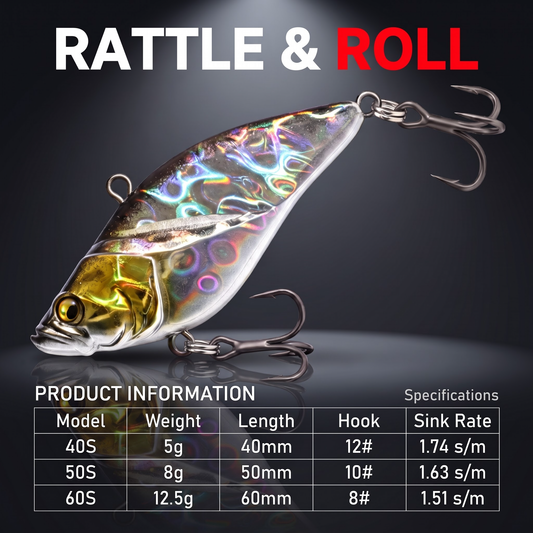 VIB — Sinking Noise Rattle Lure | 3 Sizes