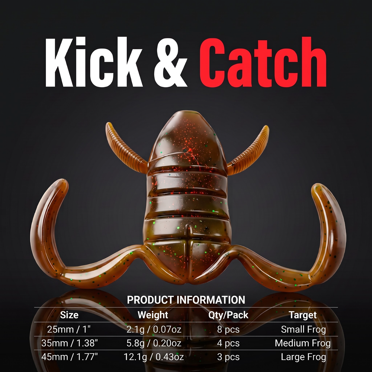 Floating Frog Soft Bait — Kicking Legs Topwater Lure | Weedless
