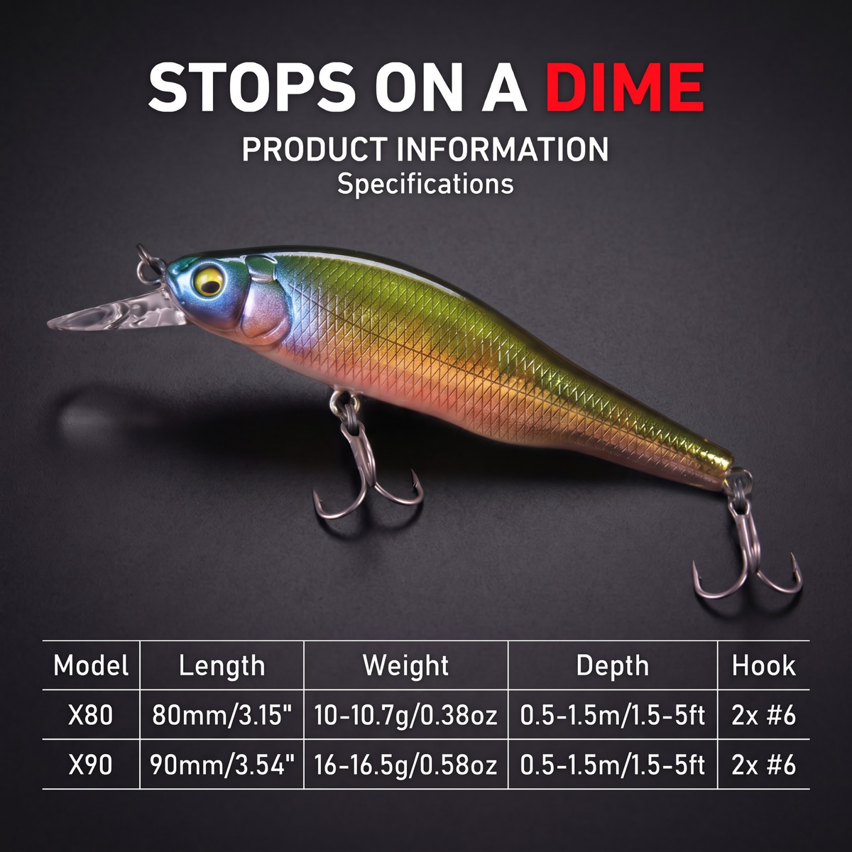 Suspending & Floating Minnow Lure - Long Casting Jerkbait Weight Transfer System