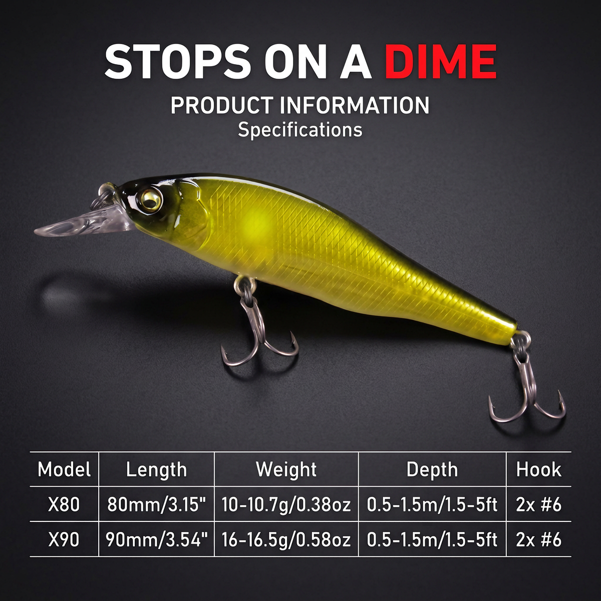 Suspending & Floating Minnow Lure - Long Casting Jerkbait Weight Transfer System