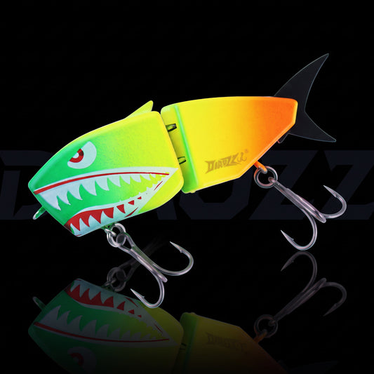 Pig Shark Jointed Swimbait — Sinking 2-Section Fishing Lure | Mustad Hooks
