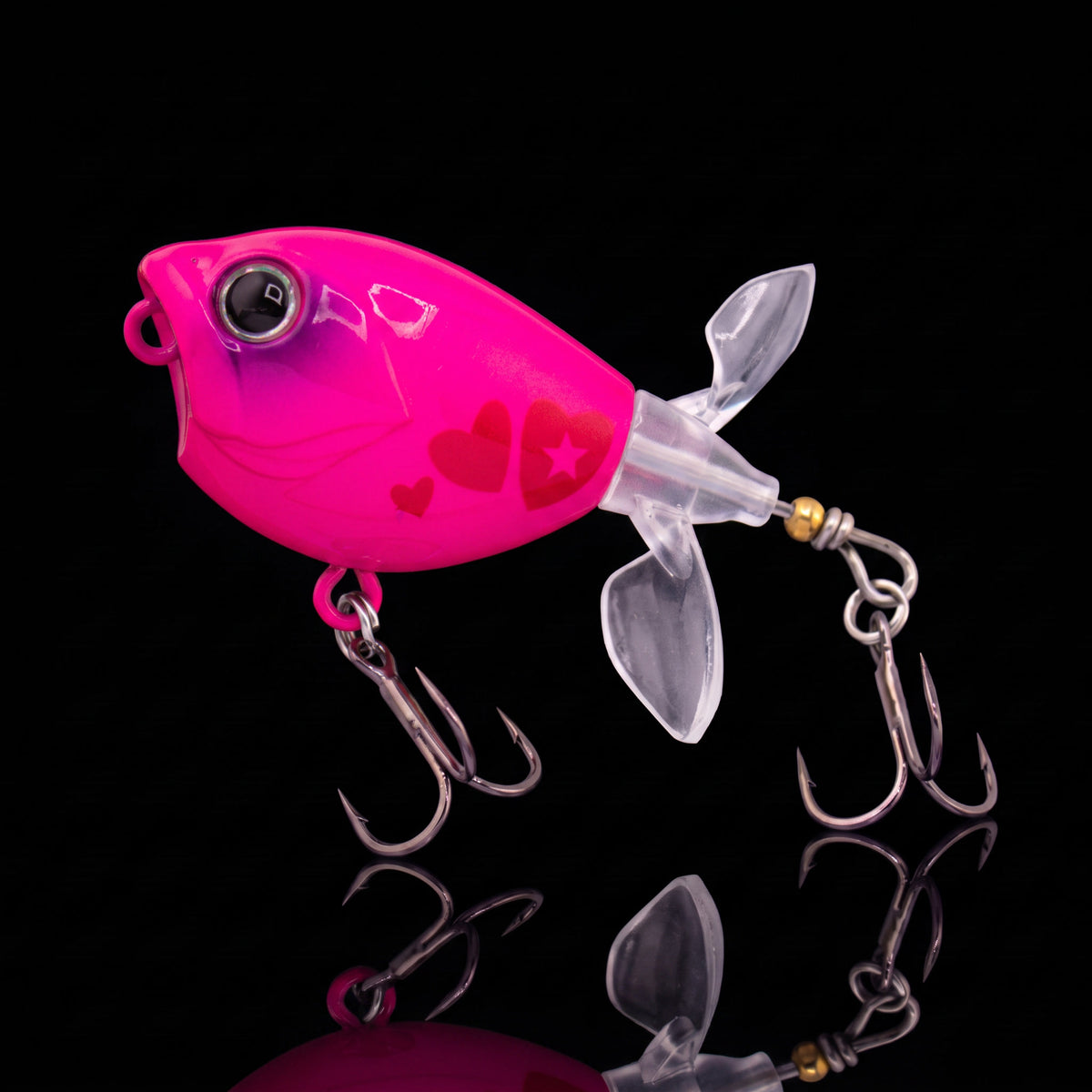 Topwater Tractor Lure — Double Propeller Surface Bait | Tungsten Weight