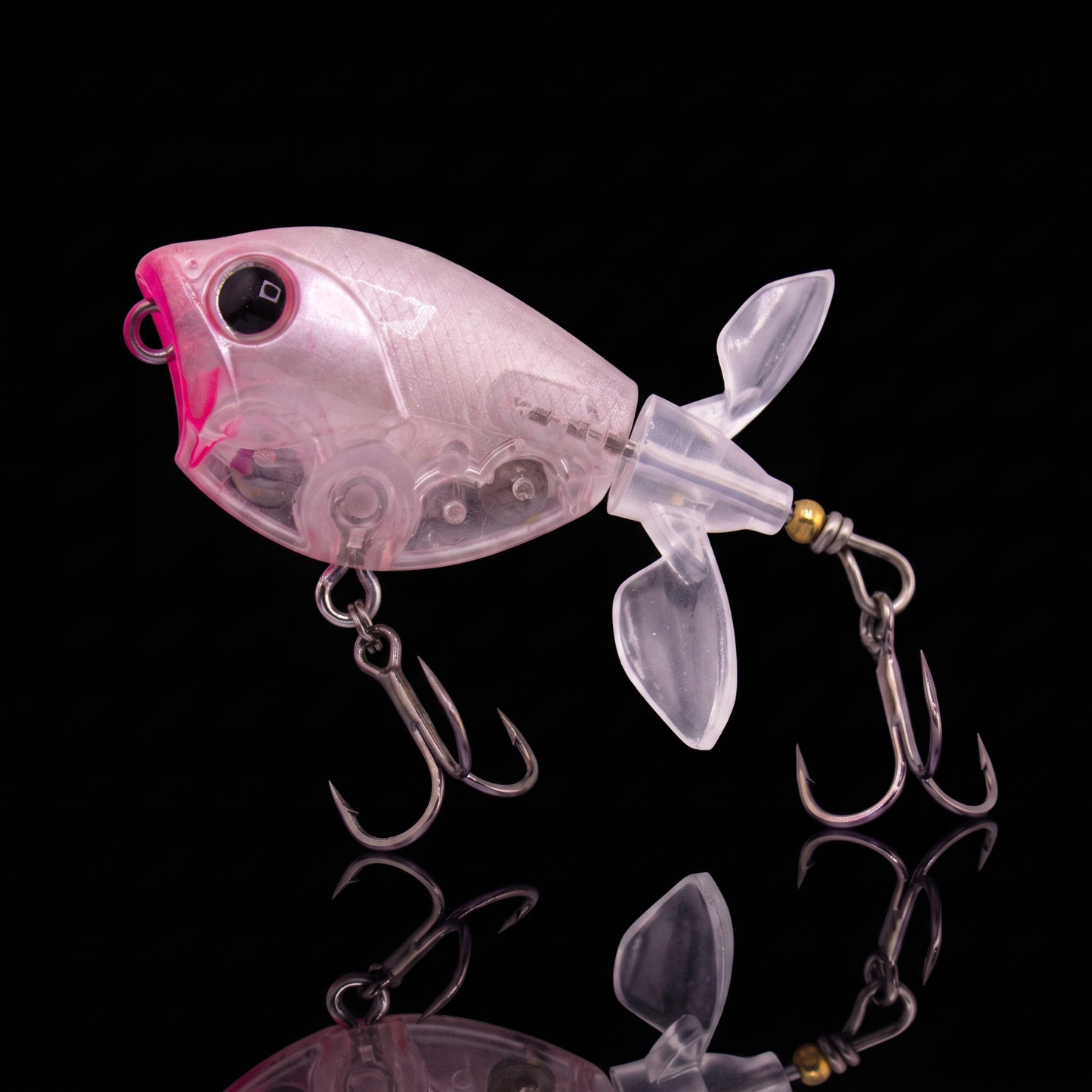 Topwater Tractor Lure — Double Propeller Surface Bait | Tungsten Weight