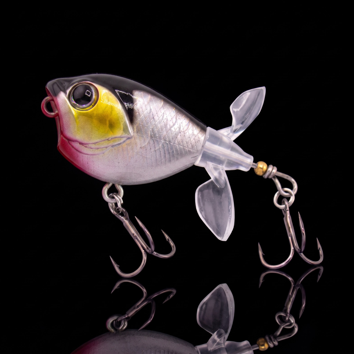 Topwater Tractor Lure — Double Propeller Surface Bait | Tungsten Weight