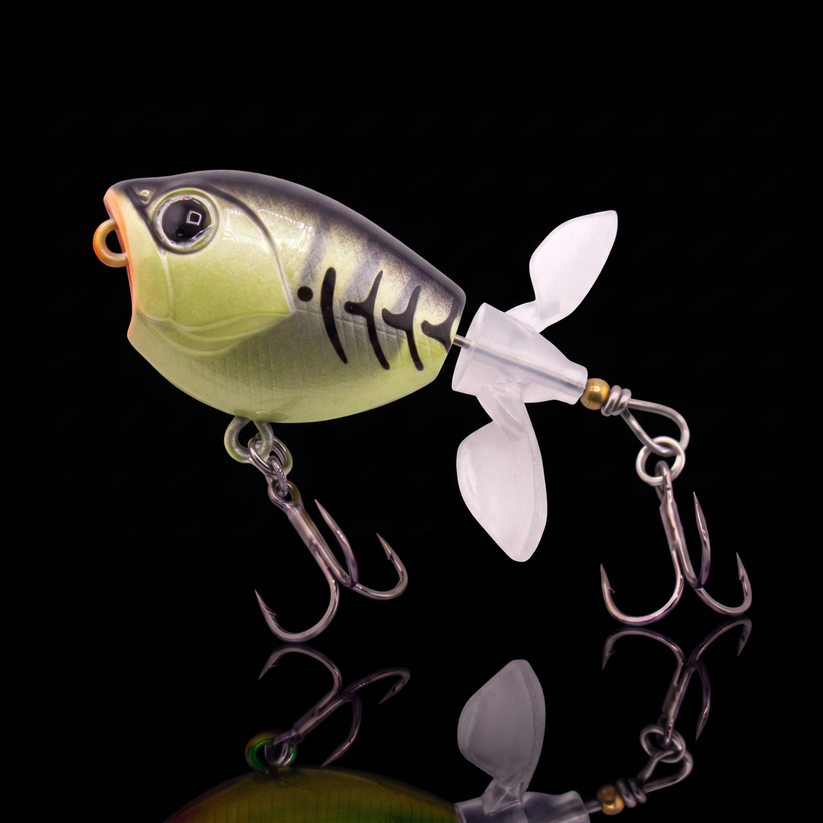 Topwater Tractor Lure — Double Propeller Surface Bait | Tungsten Weight