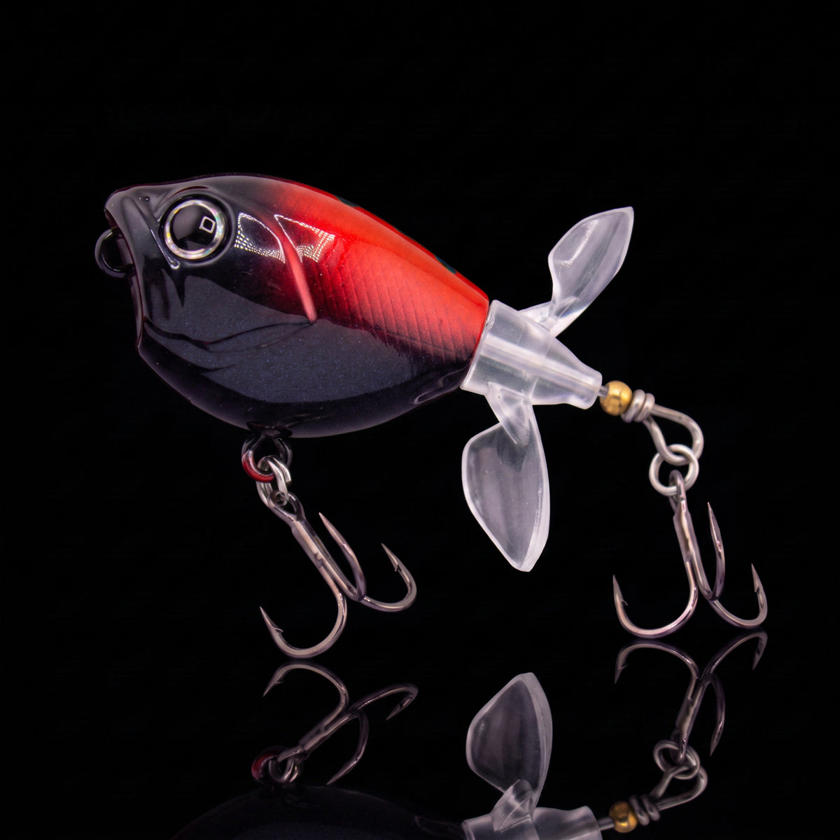 Topwater Tractor Lure — Double Propeller Surface Bait | Tungsten Weight