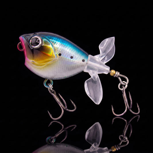 Topwater Tractor Lure — Double Propeller Surface Bait | Tungsten Weight