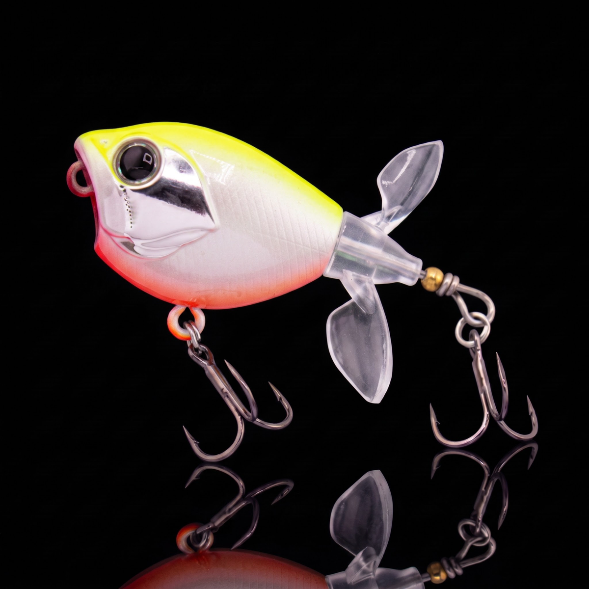 Topwater Tractor Lure — Double Propeller Surface Bait | Tungsten Weight