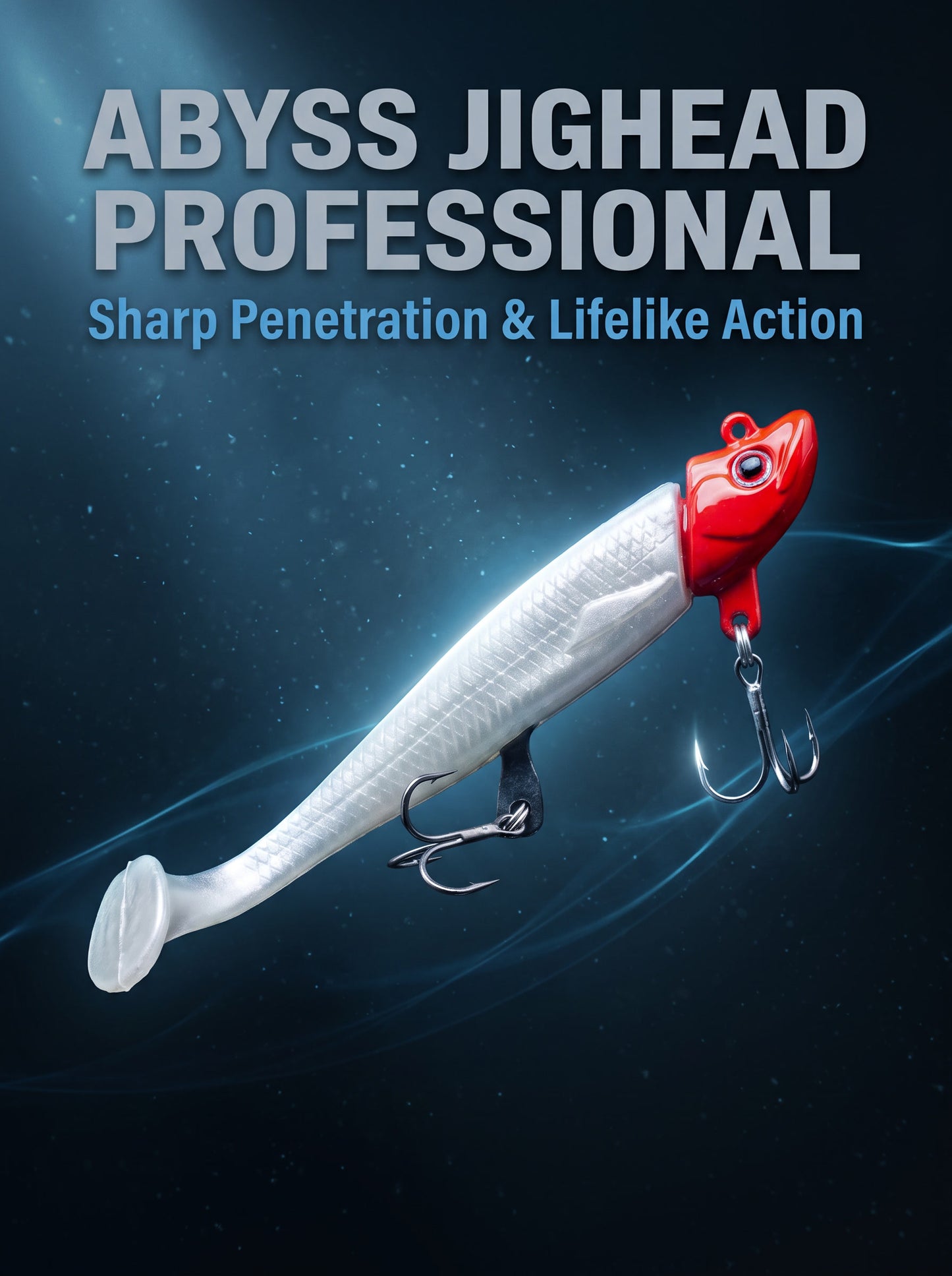 Jighead Swimbait Kit - Sharp Point Lead Head + Soft Bait 15.8g-27.5g