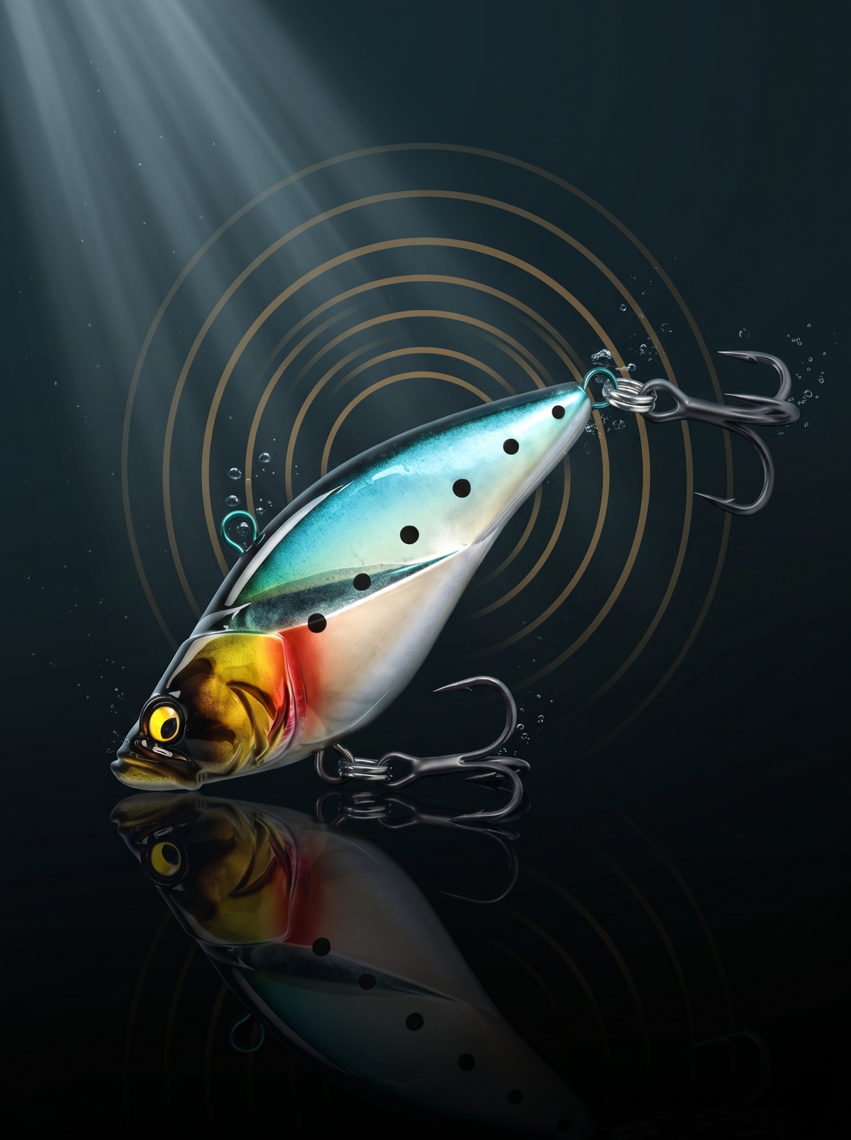 VIB — Sinking Noise Rattle Lure | 3 Sizes