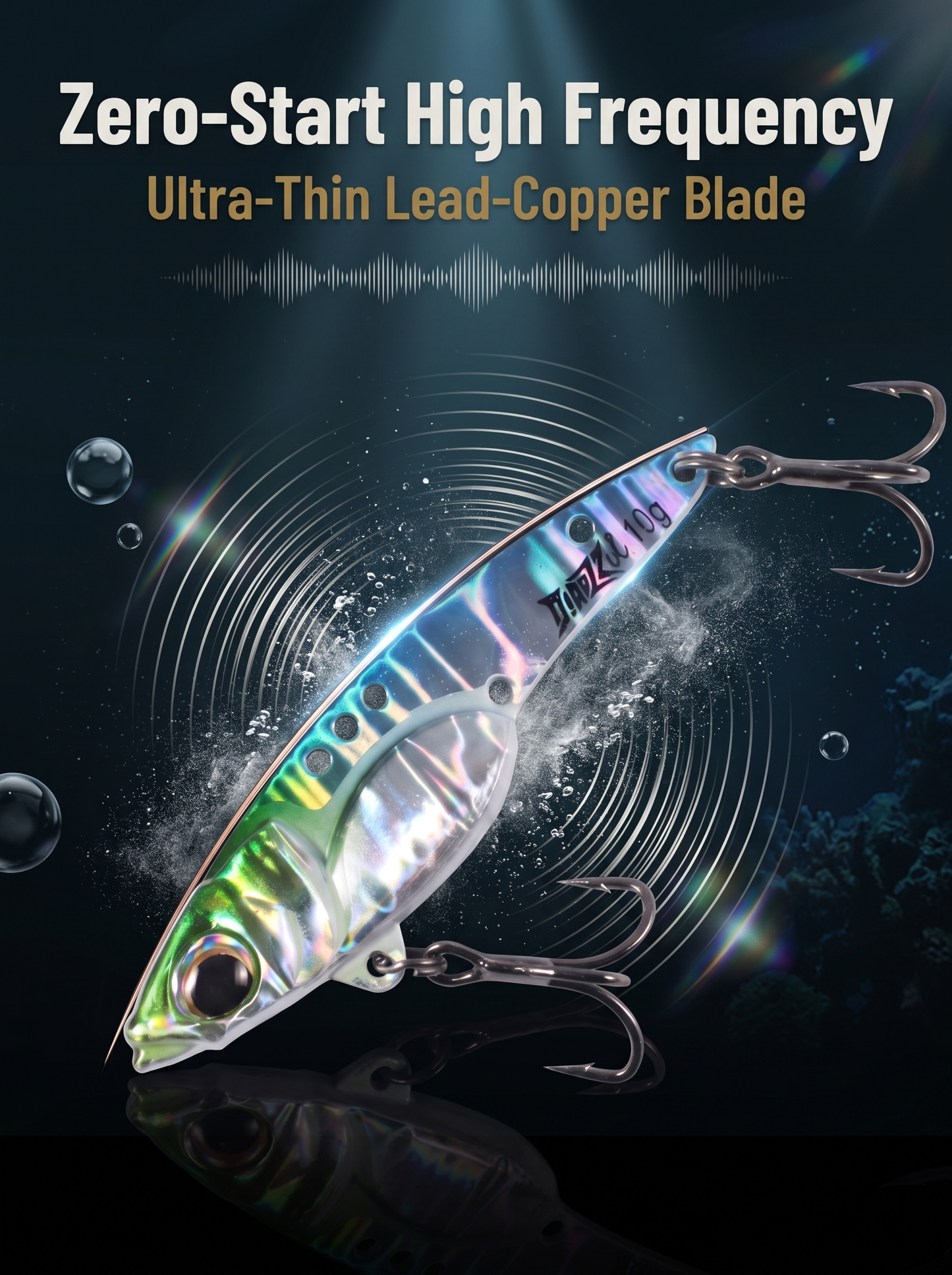 Trembling Fox — Lead-Copper Ultralong Cast Metal VIB | 5 Sizes