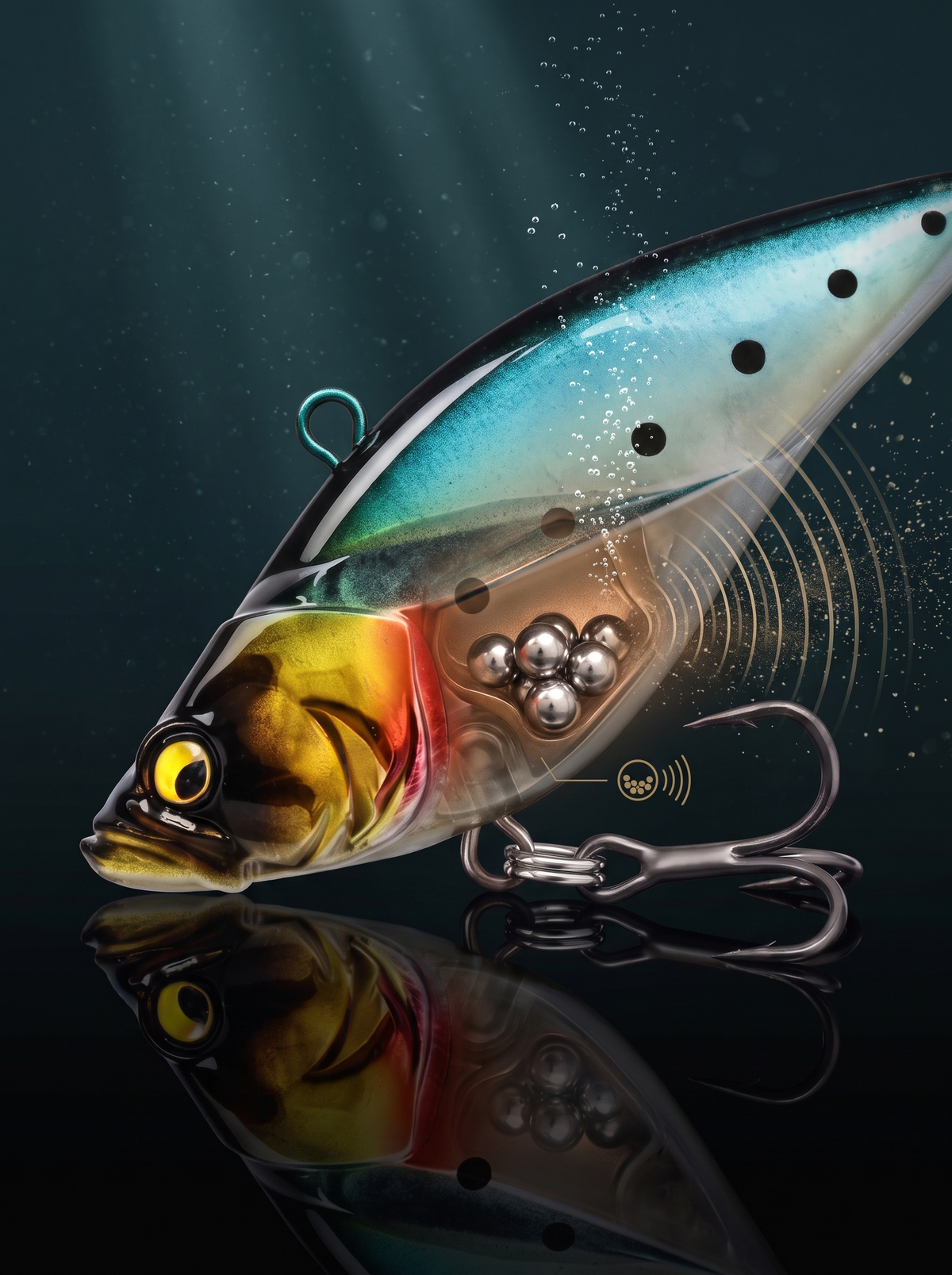 VIB — Sinking Noise Rattle Lure | 3 Sizes