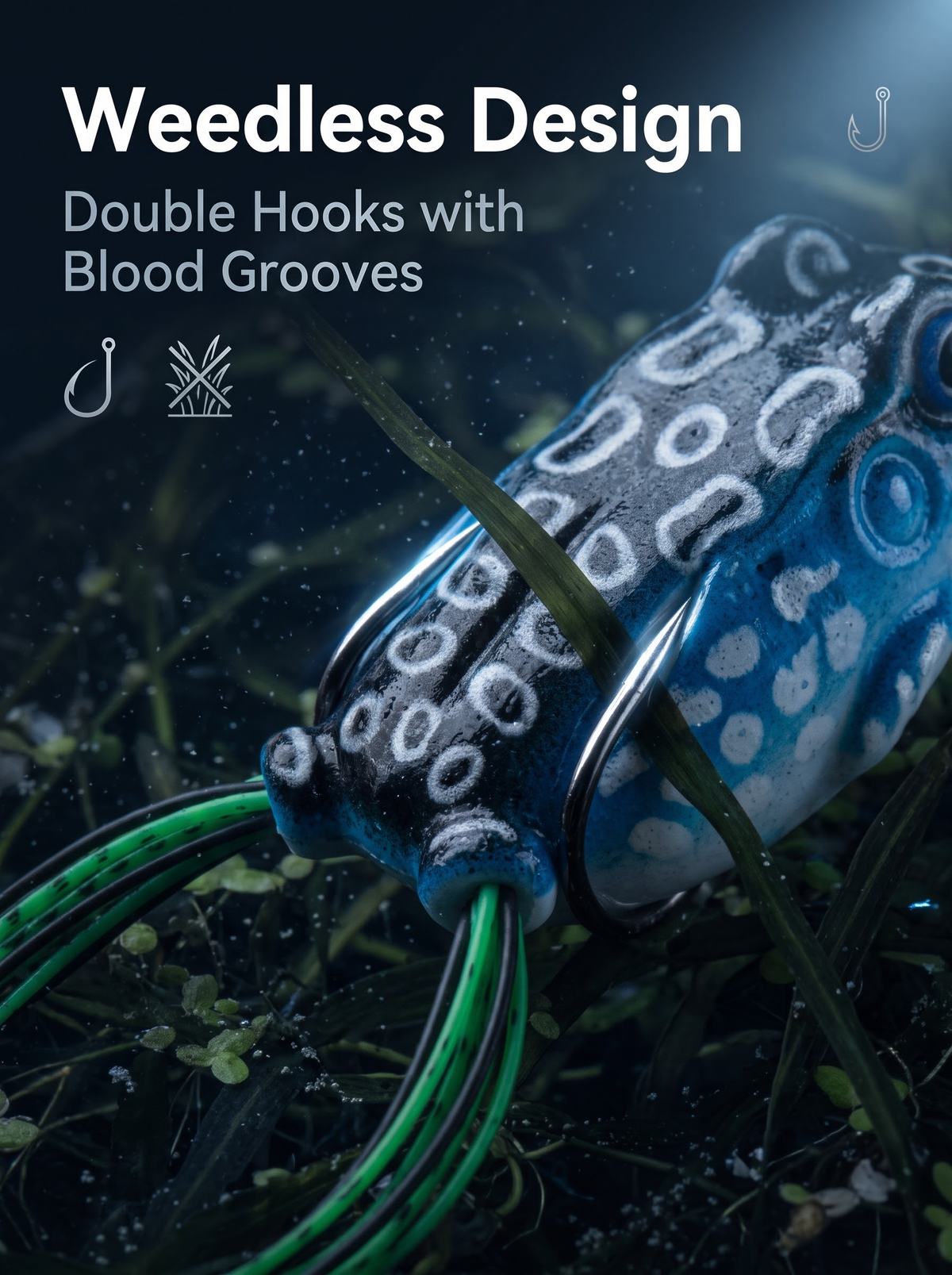 Frog Lure AC20002 - Topwater Soft Frog 6g/10g/14g