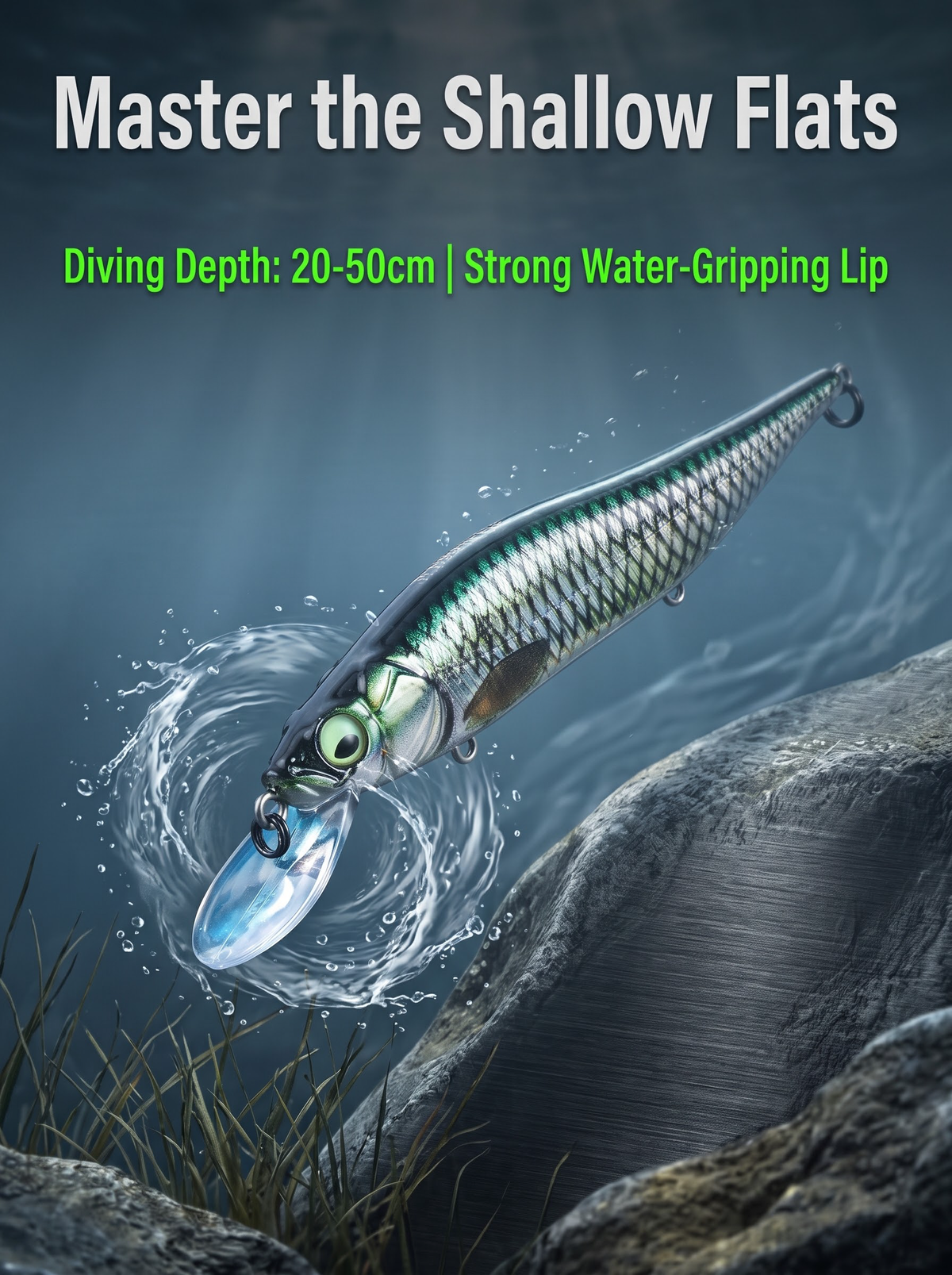 Suspend Minnow Jerkbait - 45 Degree Suspending Hard Bait