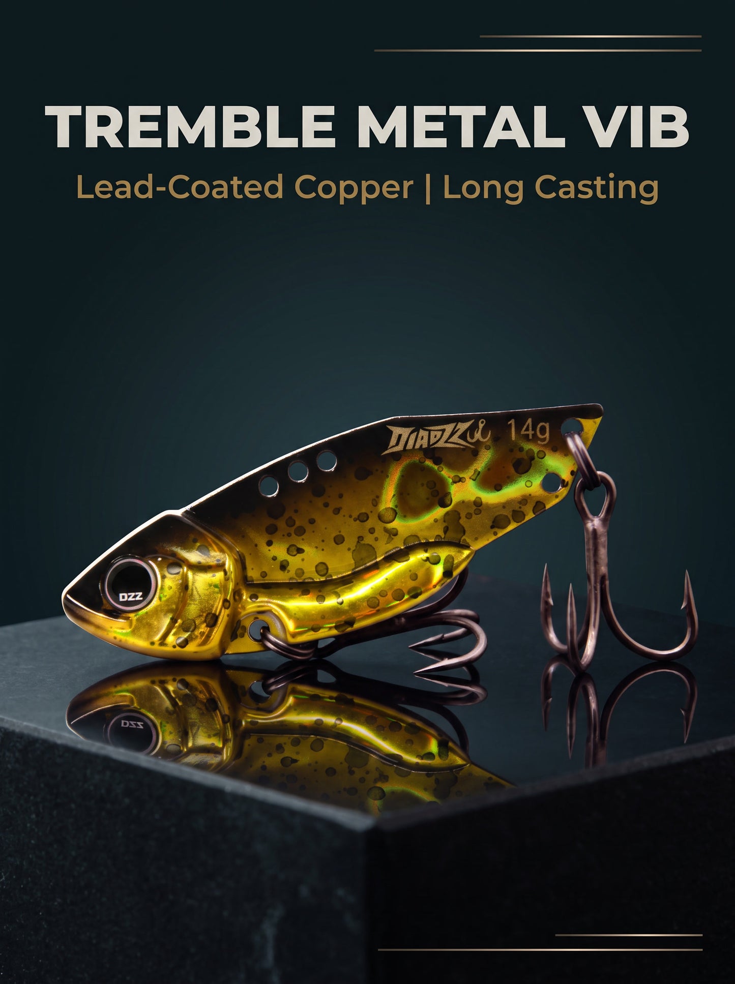 Metal VIB Blade Bait — Long Cast Sinking Vibrating Lure | Full Depth