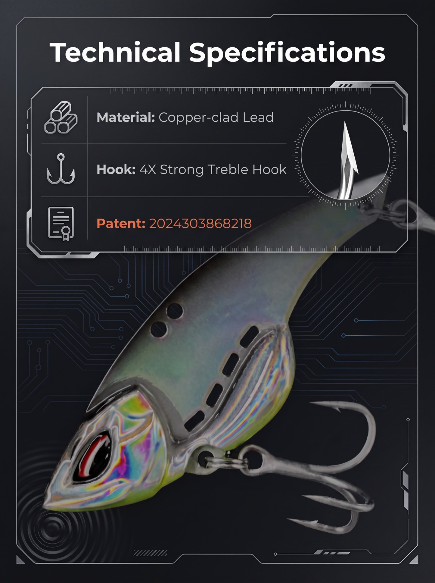 Metal VIB - Lead-Copper Sinking Blade 2.5g-14g