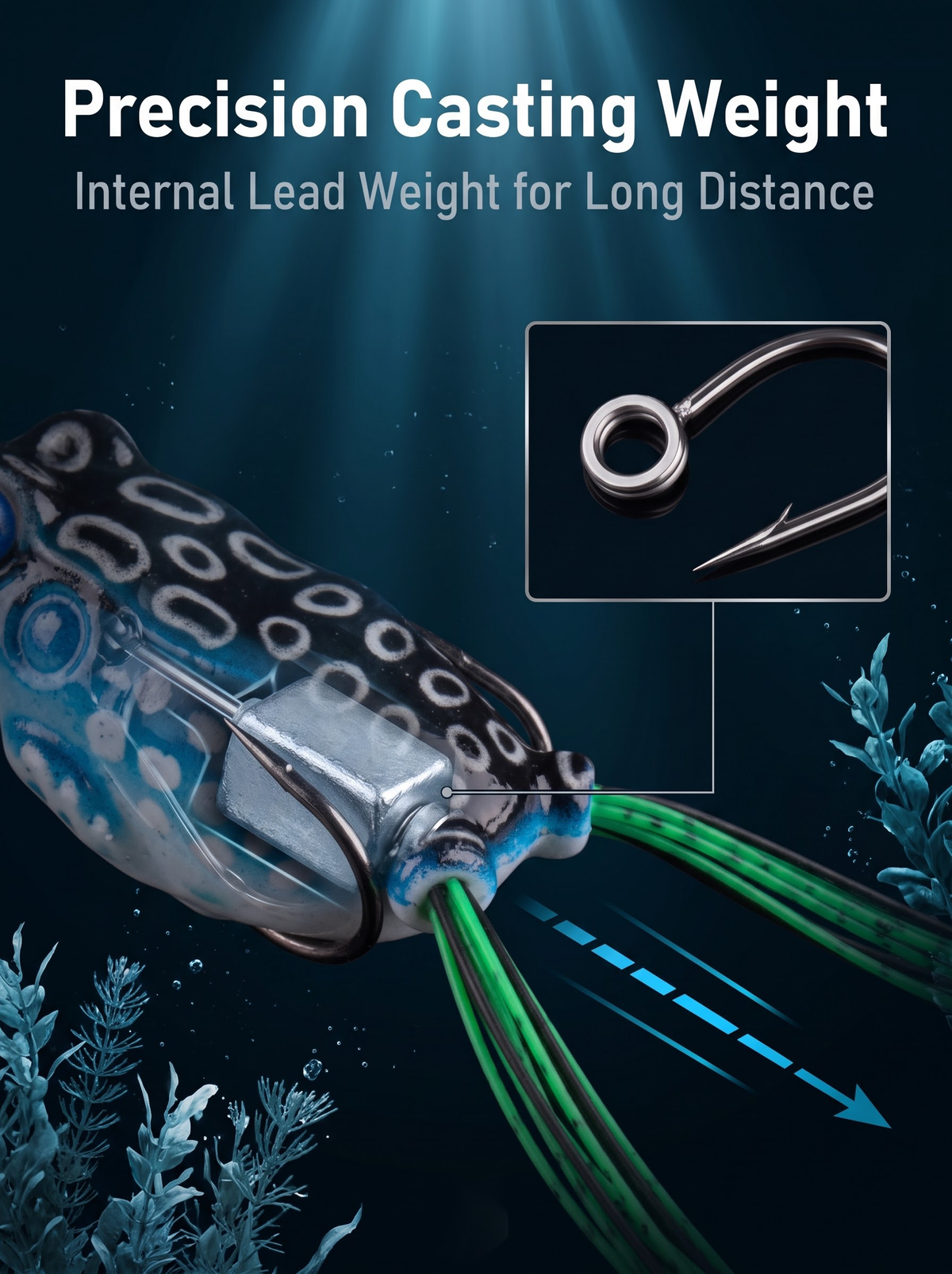 Frog Lure AC20002 - Topwater Soft Frog 6g/10g/14g