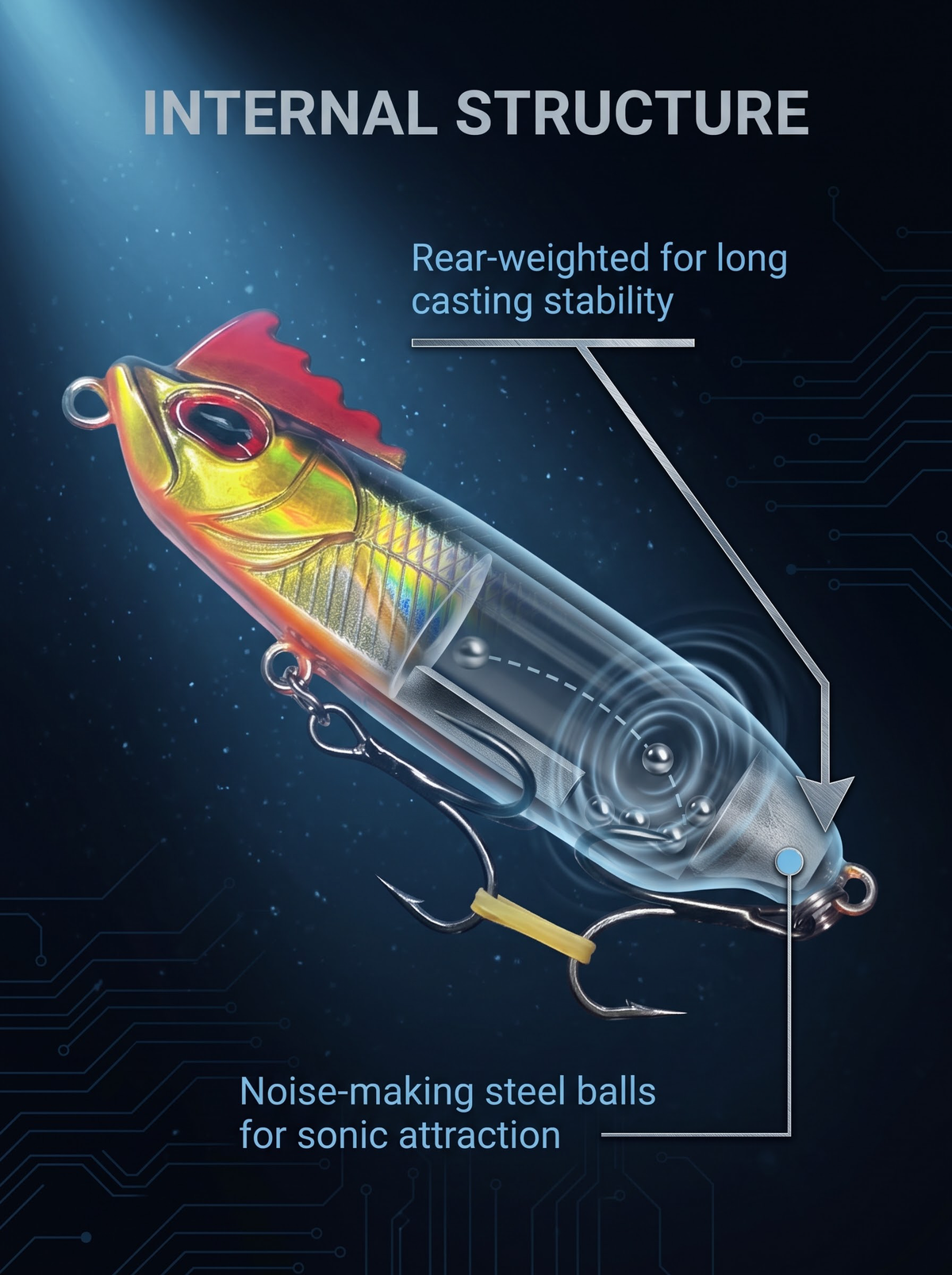 Sinking Pencil - Long Cast Wobbling Bait 15g-25g